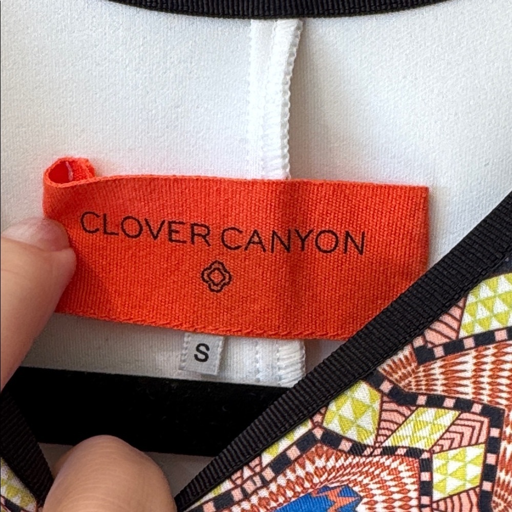 Clover Canyon Printed Scuba Bodycon Neoprene Sleeveless Tank Dress - Small - Picture 3 of 9